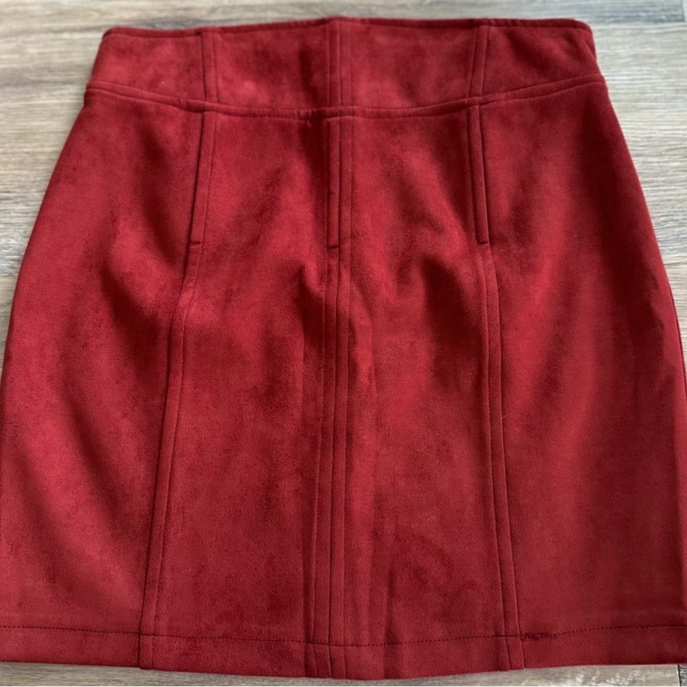 Windsor Burgundy Suede skirt